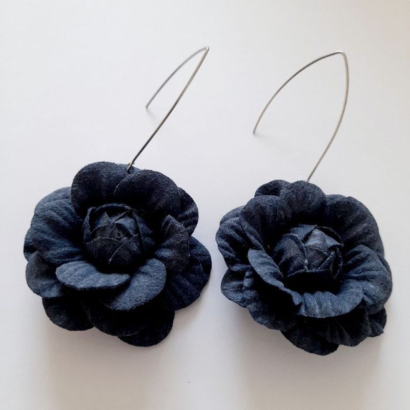CATHALIFAUDJOYAS - Aros flor largos CathalifaudJoyas