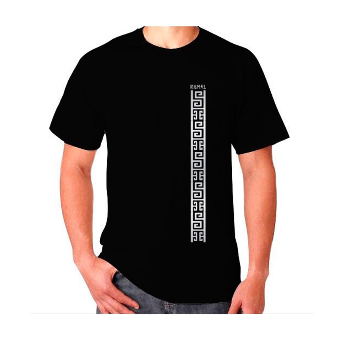 GENERICO - POLERA NEGRA HOMBRE RUMEL