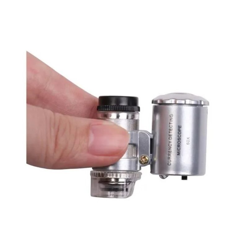 OFERTABKN - Microscopio Lupa De Bolsillo Luz Leduv 60x
