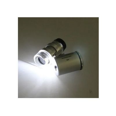 Imagen 2 del producto Microscopio Lupa De Bolsillo Luz Leduv 60x