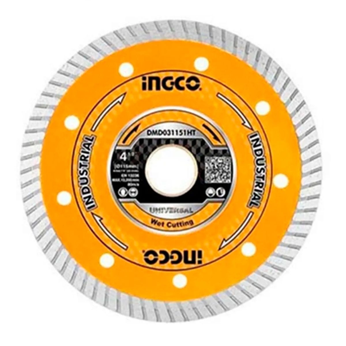 INGCO - Disco Diamantado 4 1/2 115mm Corte Turbo Ingco Dmd031151ht