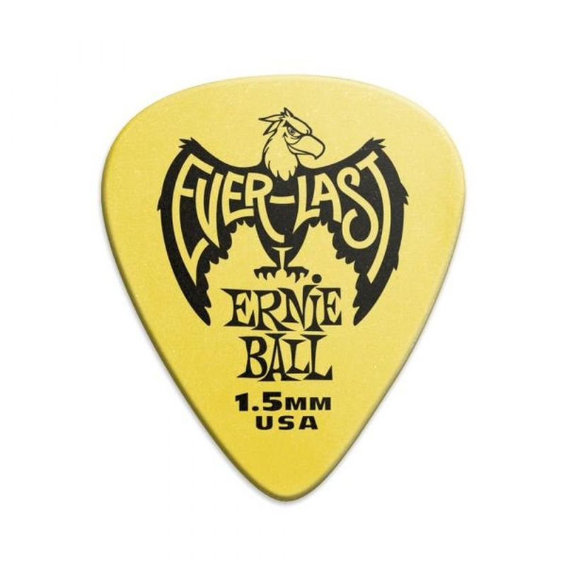 ERNIE BALL - PACK 12 UÑETAS EVERLAST YELLOW 1.5MM P09195 ERNIE BALL ERNIE BALL