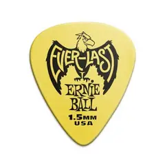 ERNIE BALL - PACK 12 UÑETAS EVERLAST YELLOW 1.5MM P09195