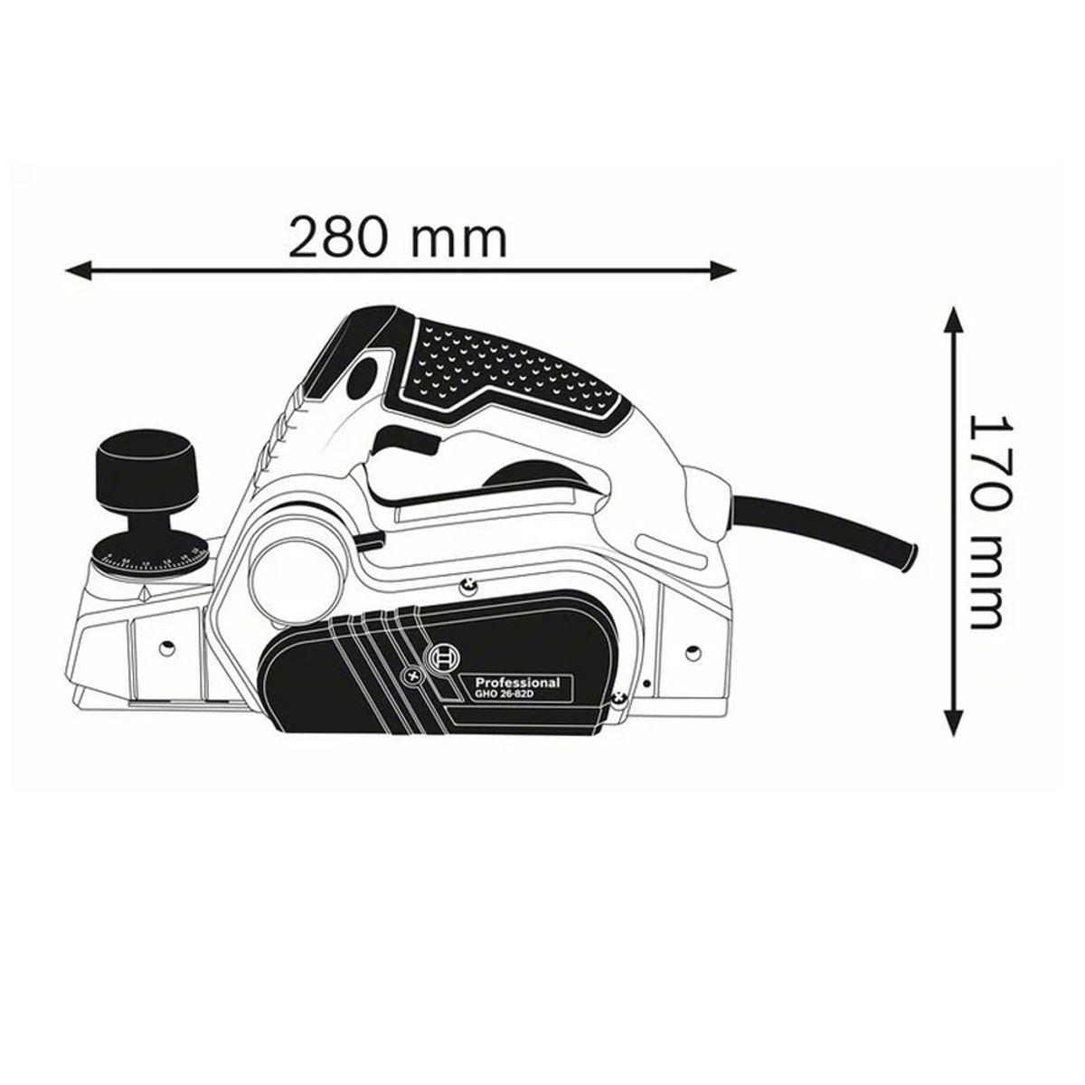 BOSCH - Cepillo BOSCH Model GHO 26-82 D 710W