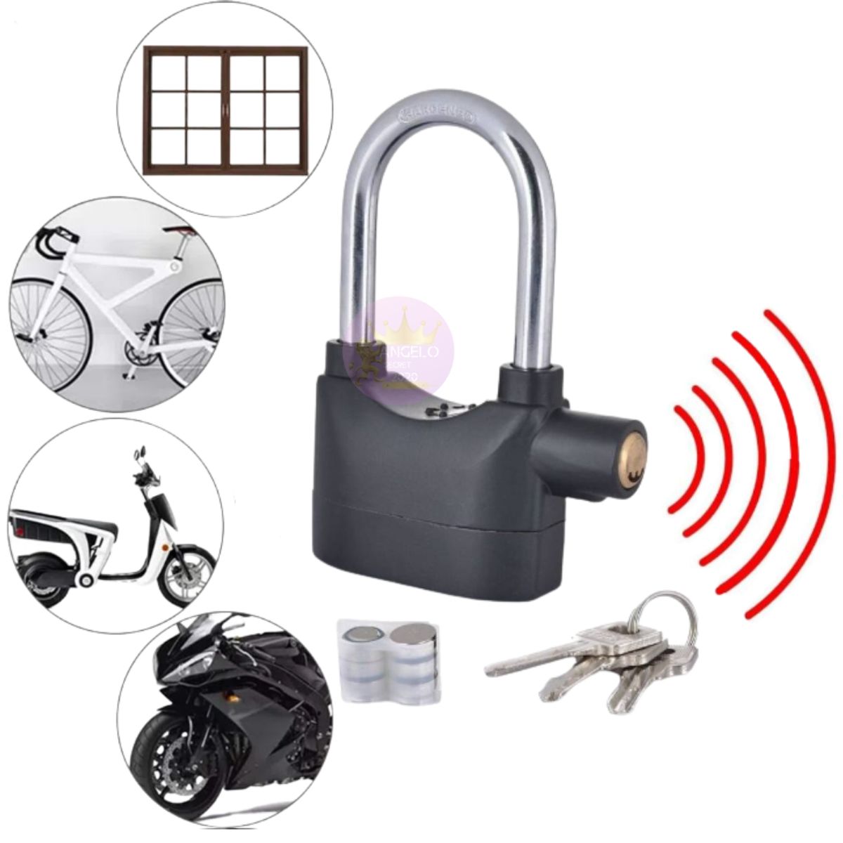 GENERICO - Candado Antirobo Con Alarma