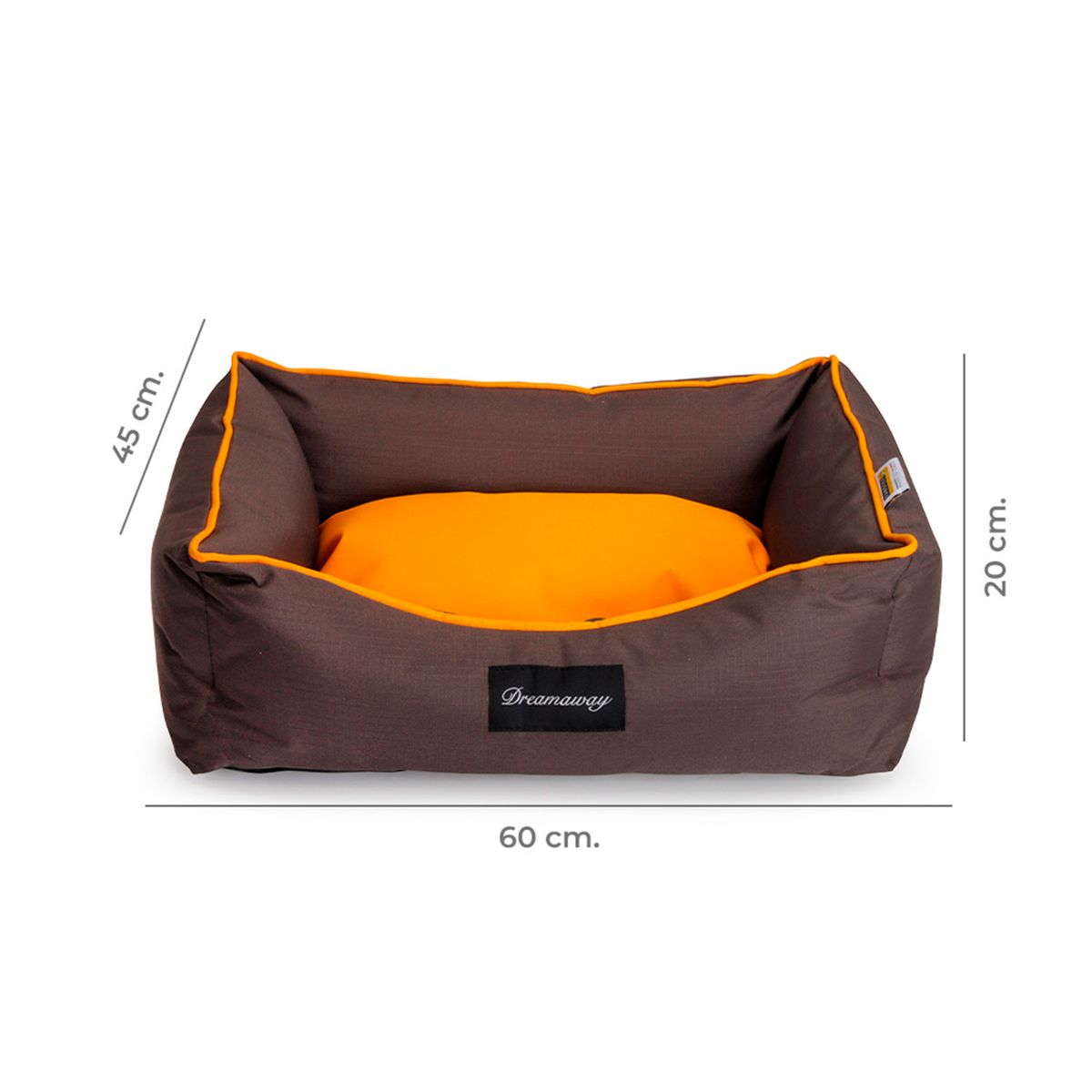 FABOTEX - Cama mascotas Dreamaway Soft Café S 60cm
