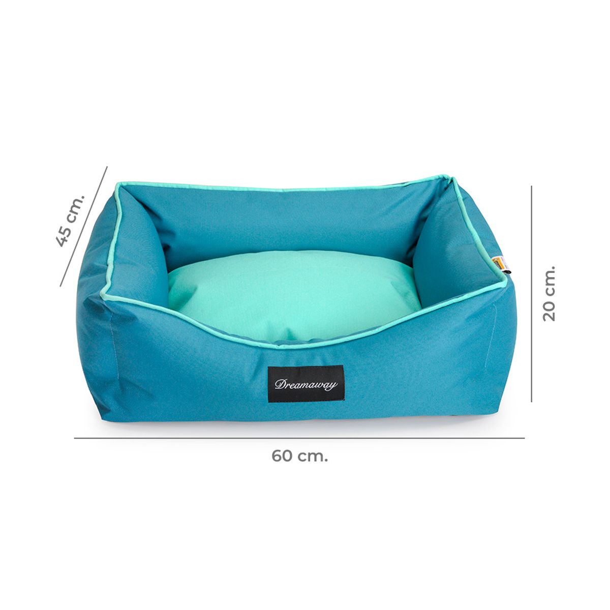 FABOTEX - Cama mascotas Dreamaway Soft Celeste S 60cm