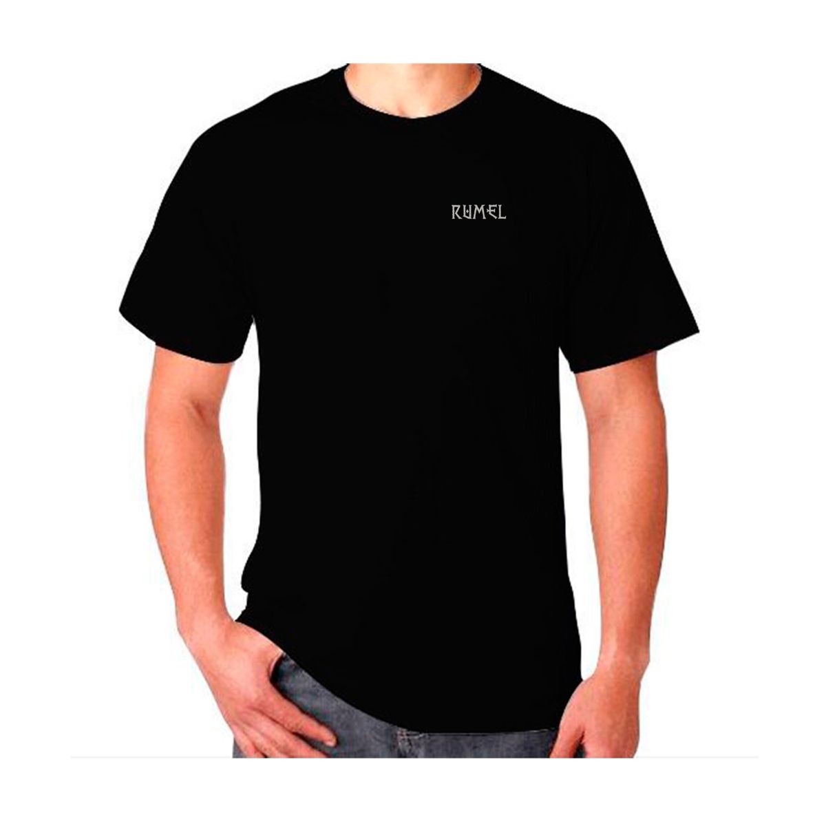GENERICO - Polera basica hombre negra