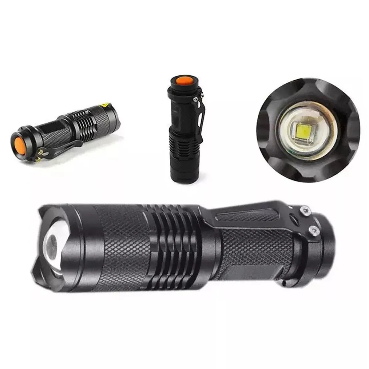 KUANGYE - Linterna Uv Ultravioleta Led  Con Zoom Usa Pilla Aa Metal