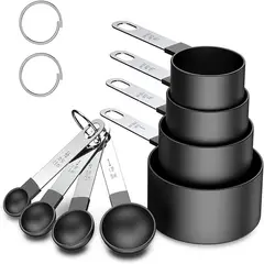 KUANGYE - Set De Tazas Y Cucharas Medidoras Repostería Y Cocina