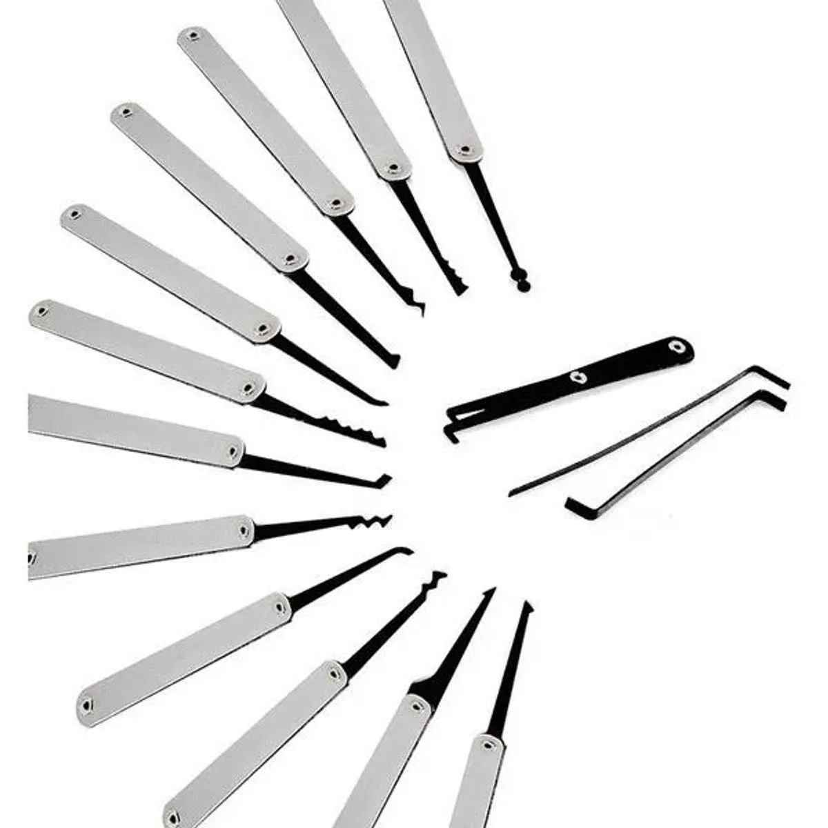 KUANGYE - Ganzúas Y Candado Transparente Grande cerrajería Enseñanza