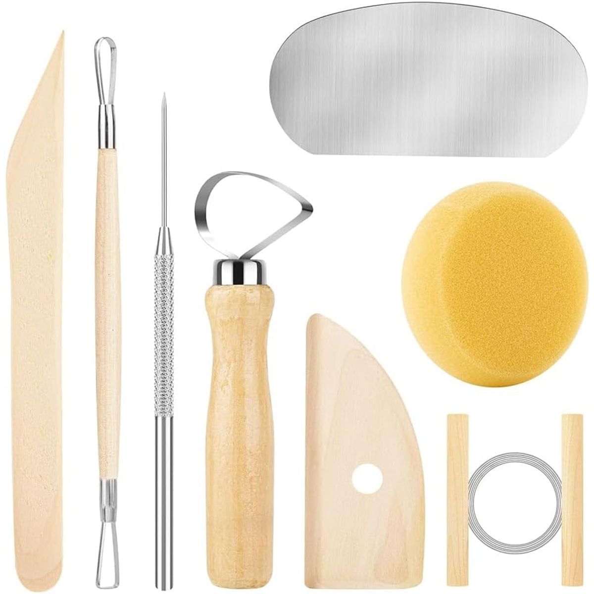 KUANGYE - Set 8 Herramientas Para Esculpir, Moldear Arcilla, Greda