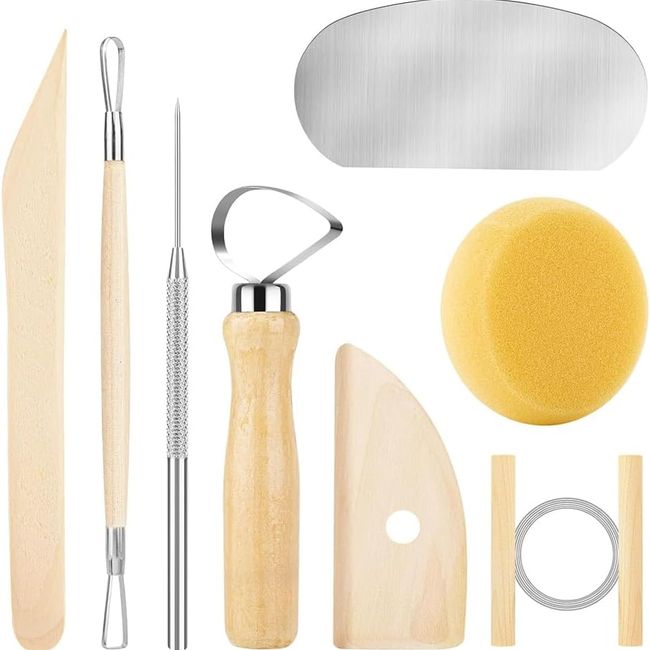 KUANGYE - Set 8 Herramientas Para Esculpir, Moldear Arcilla, Greda