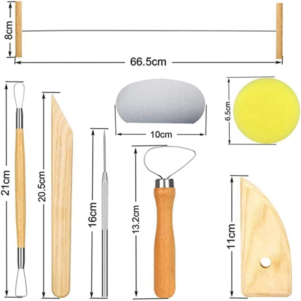 KUANGYE - Set 8 Herramientas Para Esculpir, Moldear Arcilla, Greda