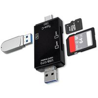 Adaptador 3 En 1 Lector Tarjetas Sd Y Micro Sd, 2.0 Usb