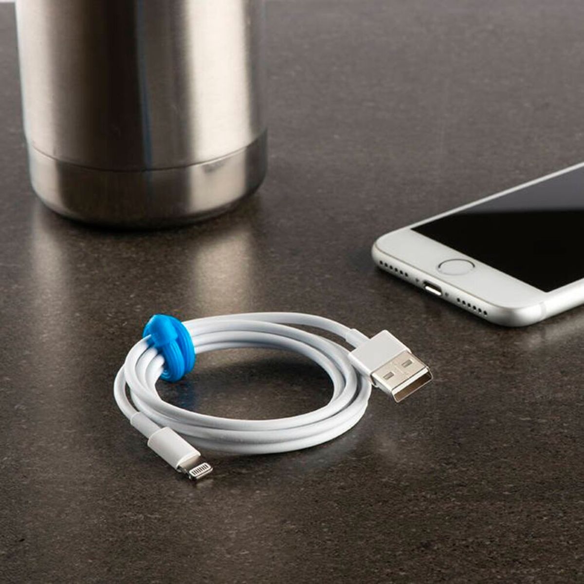 NITE IZE - Pack 4 amarras de goma 7 cm Gear Tie naranjo Nite ize