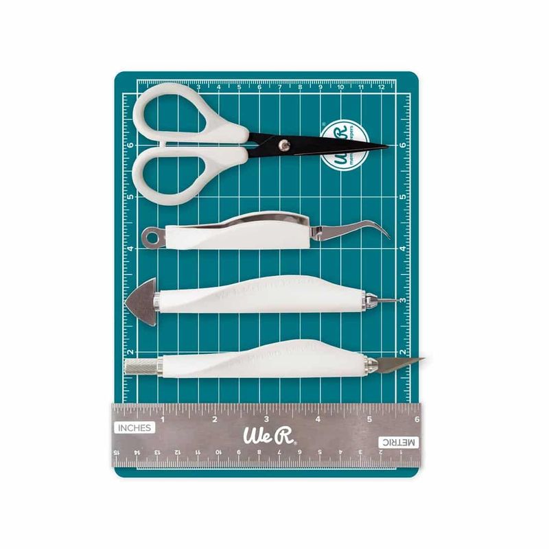 AMERICAN CRAFTS - Mini kit de herramientas Aqua - We R Memory Keepers - COLORES SURTIDOS