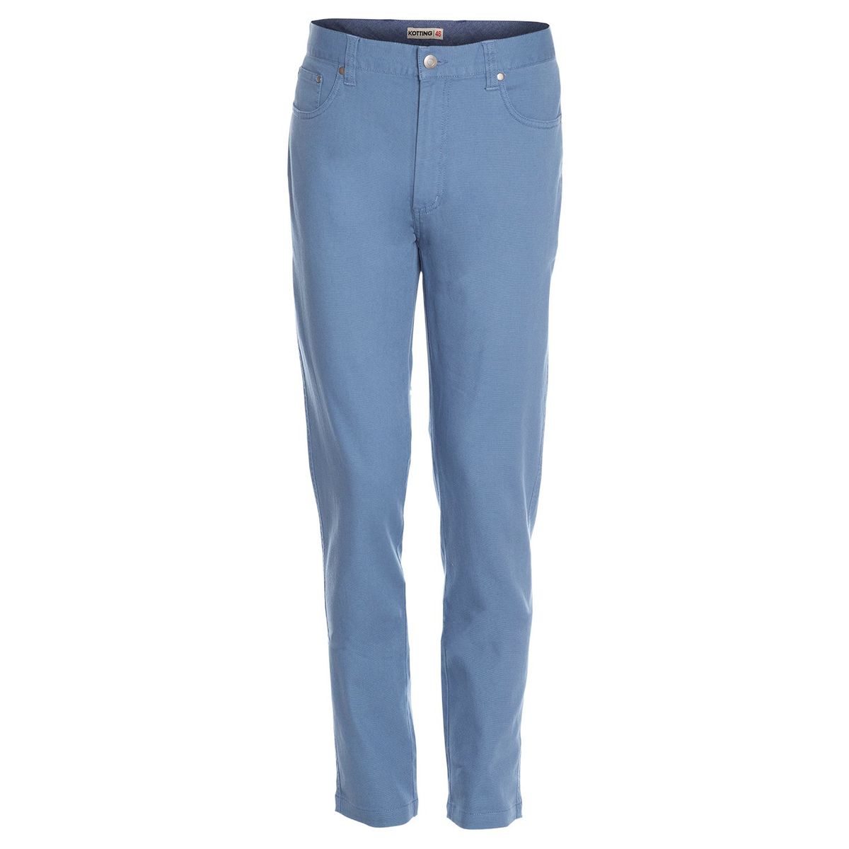 KOTTING - Pantalón Hombre Canvas 5 Bolsillos Spandex Azul KOTTING