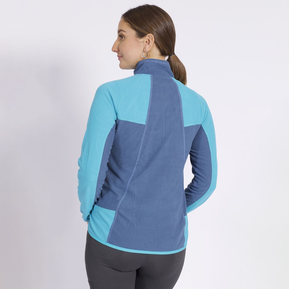 KANNU - Polar Cuadritos Cortes Slw Mujer Azul KANNU