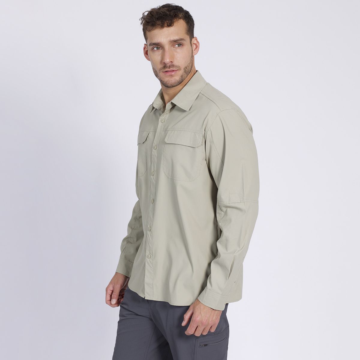 KANNU - Camisa Outdoor Insitucional Hombre Beige KANNU