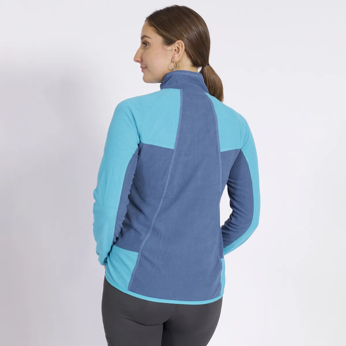 KANNU - Polar Cuadritos Cortes Slw Mujer Azul KANNU