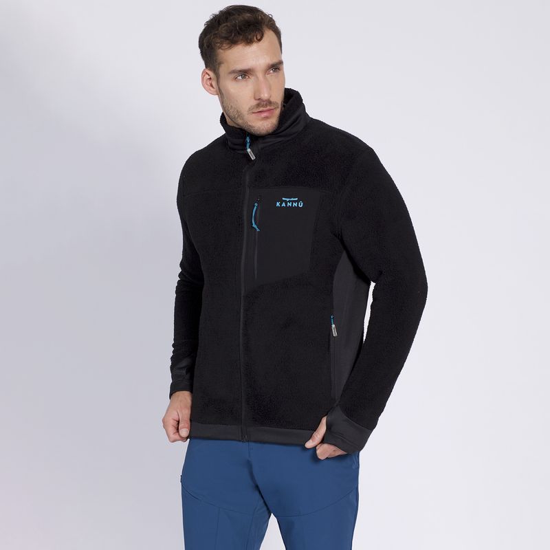 KANNU - Peludo Mb Chenille Hombre Negro KANNU