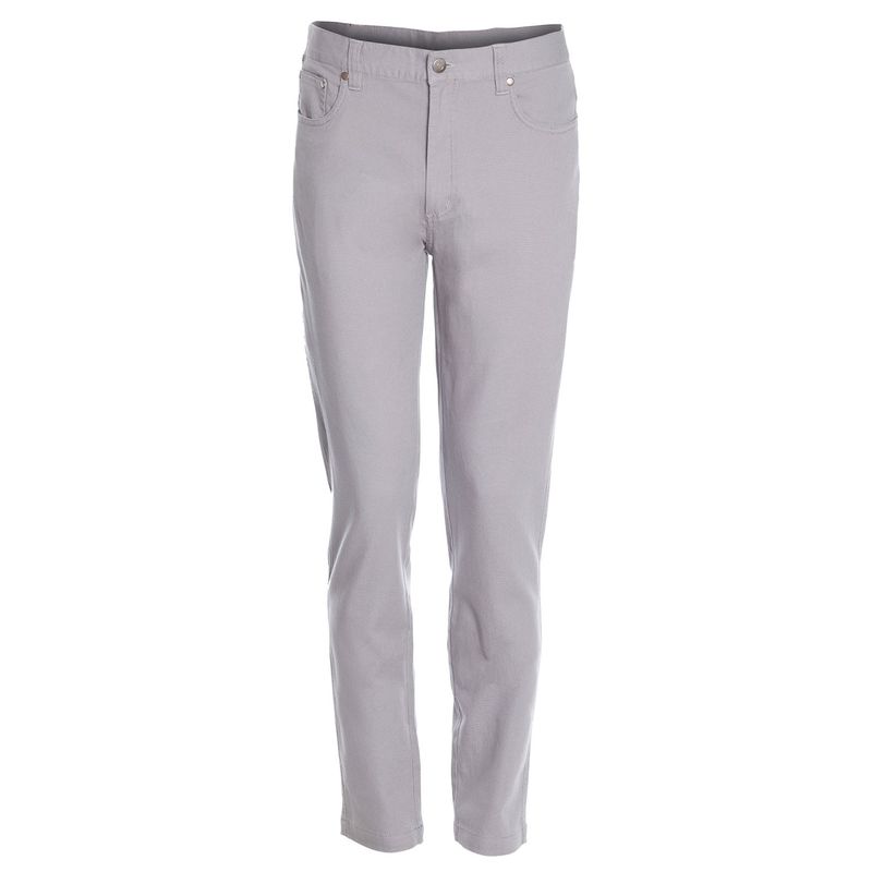 KOTTING - Pantalón Hombre Canvas 5 Bolsillos Spandex Gris KOTTING