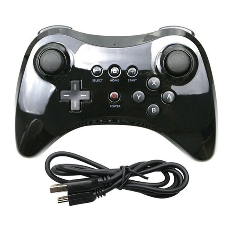 GENERICO - Control Pro Oem Compatible Con Wii U Negro - Crazygames