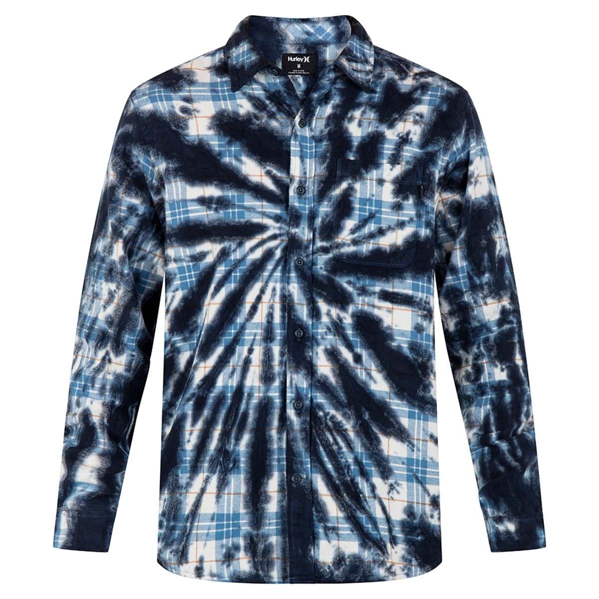 HURLEY - Camisa Portland Tiedye White Blue Black HURLEY