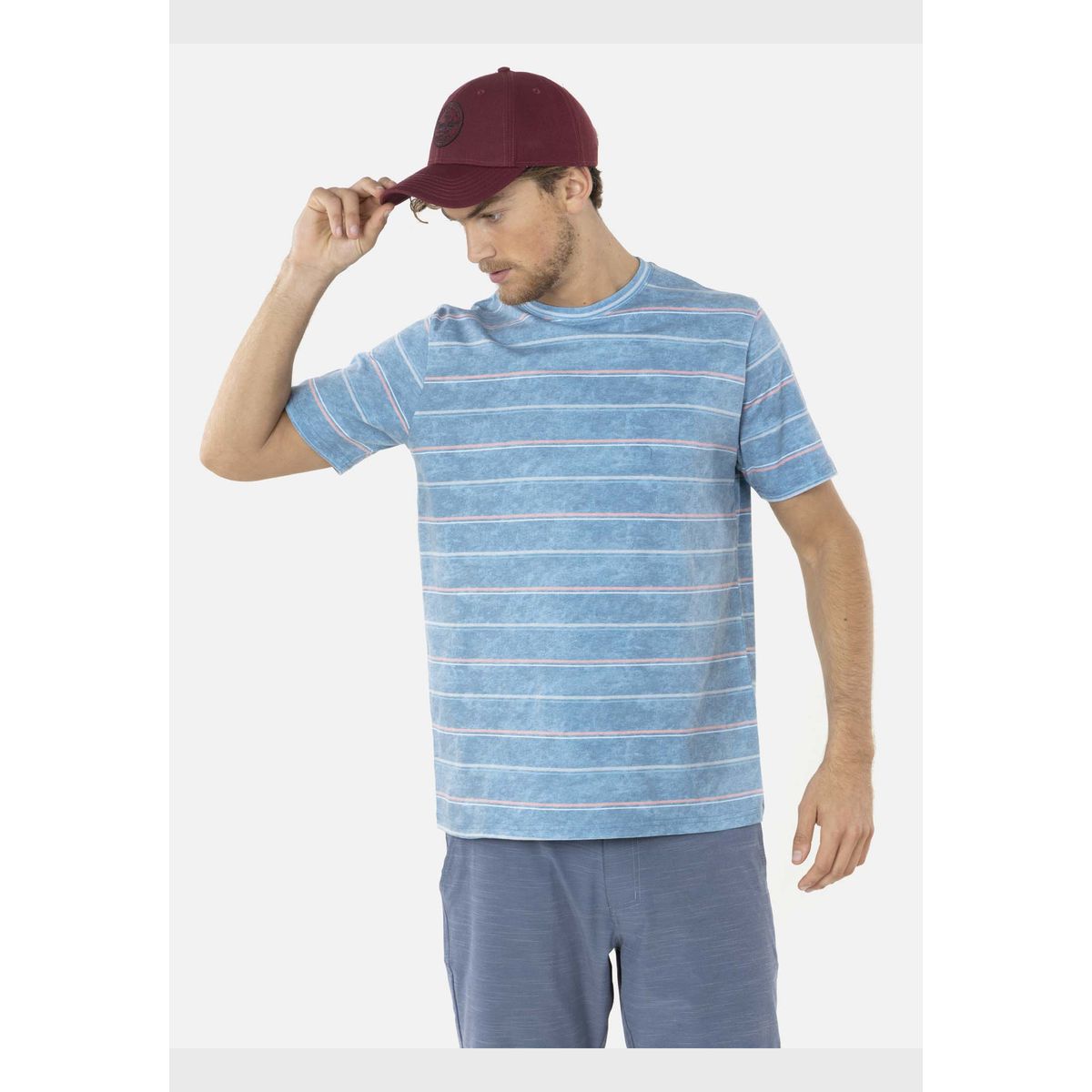 MAUI AND SONS - Polera THE BRIDGE STRIKE SS TEE Hombre Azul Maui and Sons