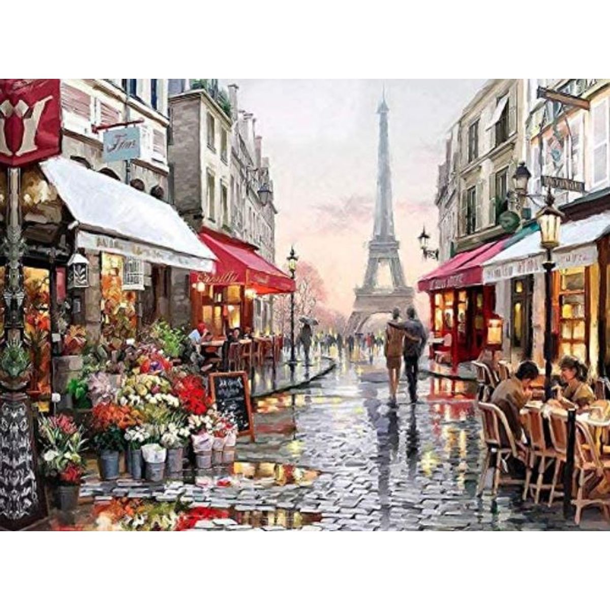 MI ARTE OCIO CONSENTIDO - Pintura por diamante Paris 40x30 cm Diamond painting