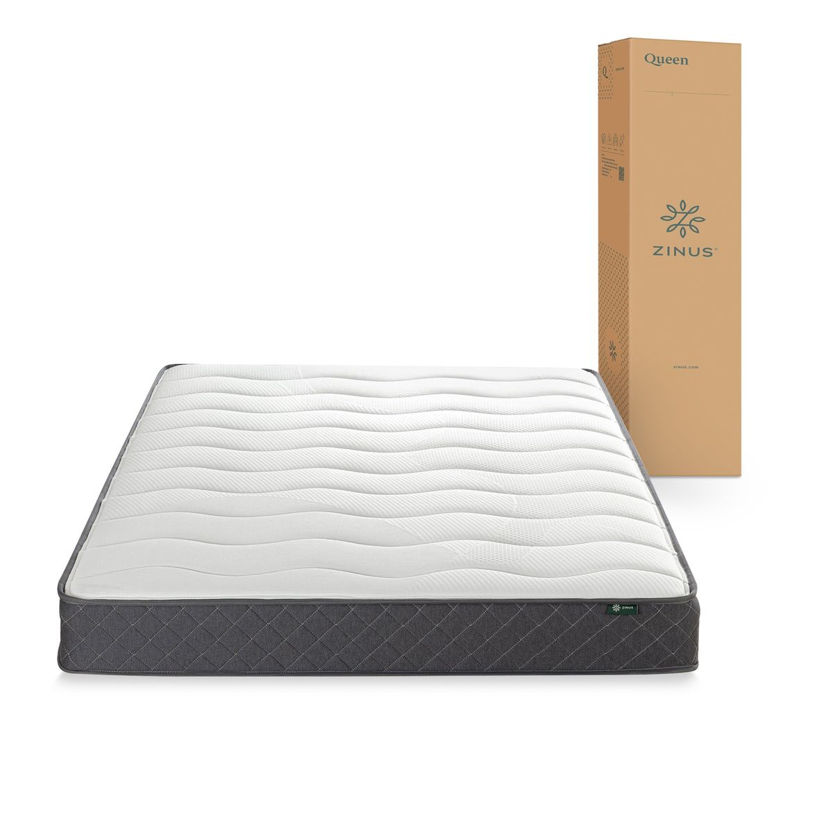 ZINUS - Colchón 2 plazas Tight Top Resortes Bonnell Zinus 150x190x20cm