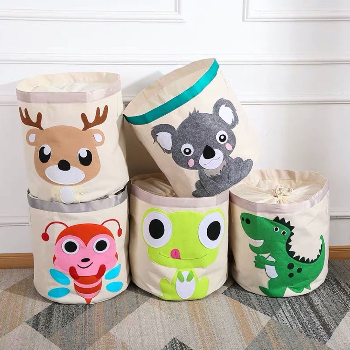 HAOKIDS - Canasto organizador para juguetes o ropa Lona impermeable de Reno