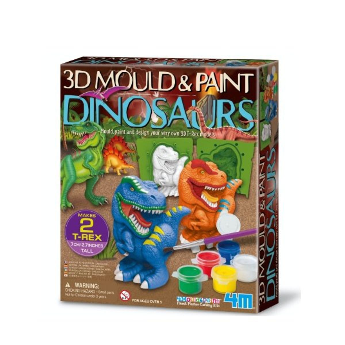 4M - Moldea Pinta Dinosaurios 3D