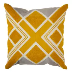 SUEÑO BLANCO - COJIN TEXTURAS AMARILLO PERLA