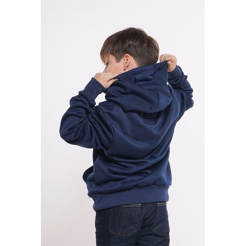 GANGSTER - Niño Poleron Hoodie Delgado Insti Azul Gangster