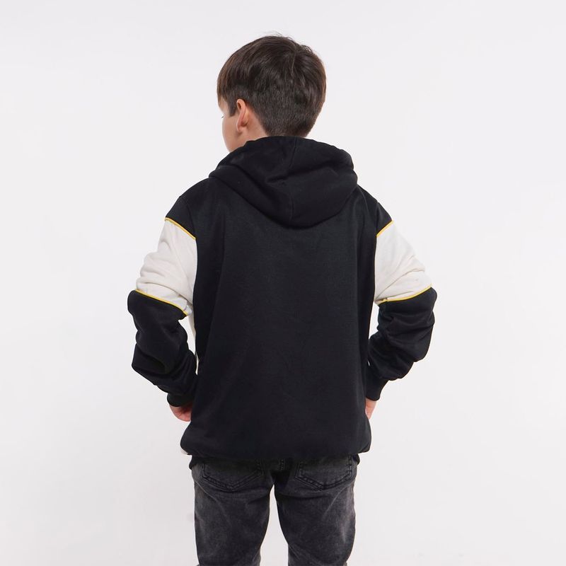 GANGSTER - Niño Poleron Fullzipper Delgado Evolution Negro
