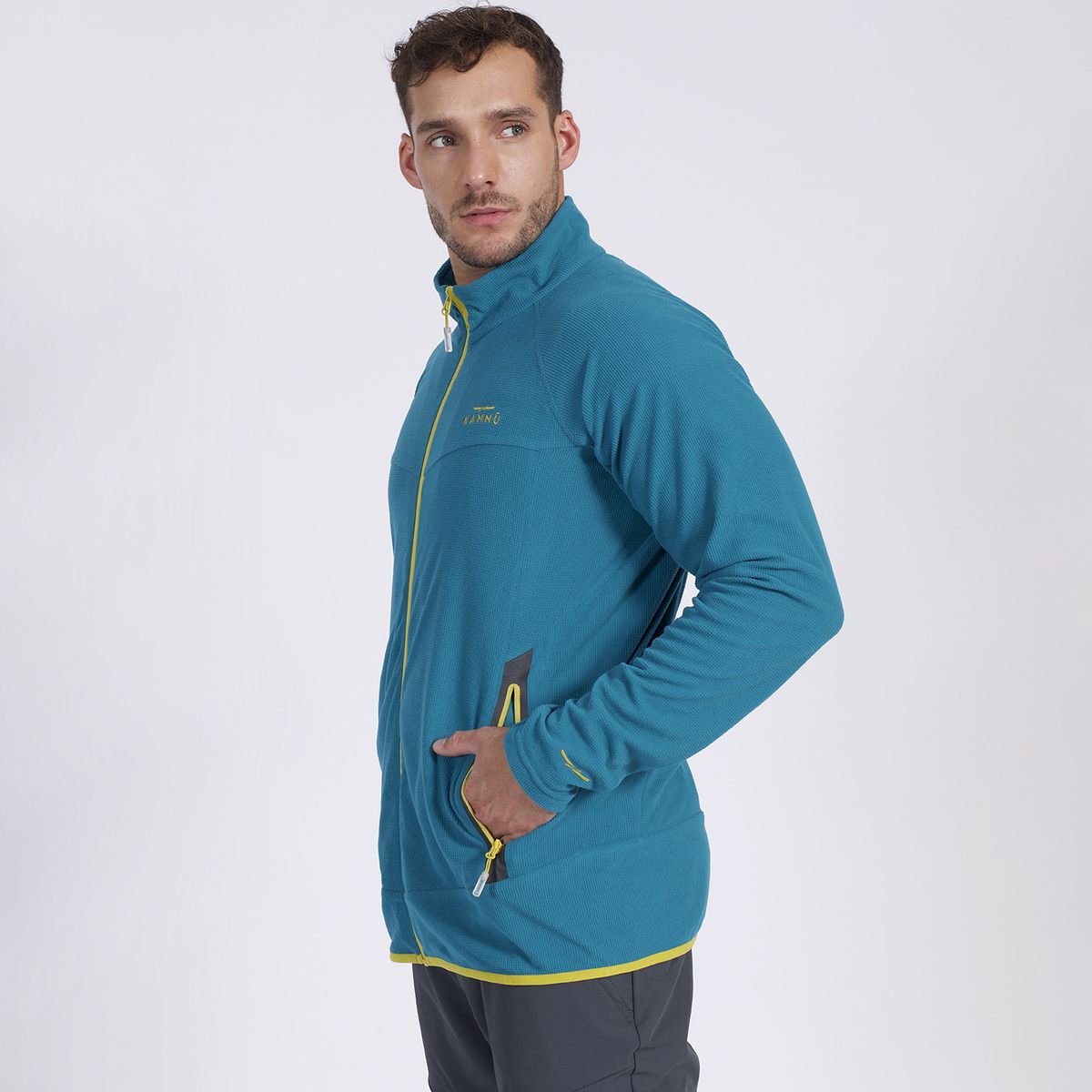 KANNU - Polar Square Full Zipper Hombre Turquesa KANNU