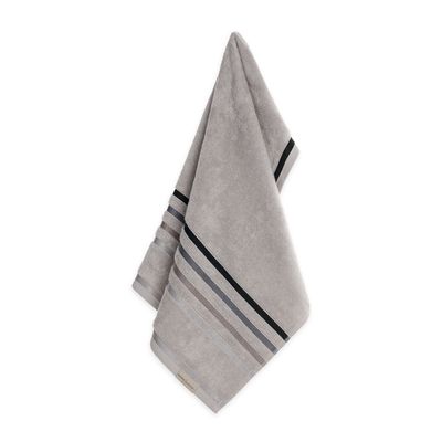 Imagen 2 del producto Toalla de mano 100% algodón 500gr 48x80cm Gris perla/Gris