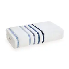 KARSTEN - Toalla de mano Lumina 500gr 48x80cm Blanca/Azul