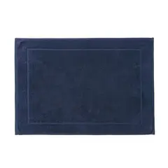 KARSTEN - Piso de baño 680gr 100% algodón Azul marino