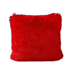 GENERICO - Funda Para Cojin Pelo Medio - Rojo