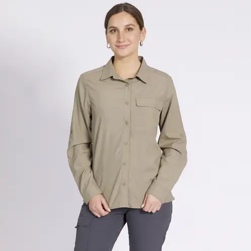 KANNU - Blusa Outdoor Mujer Insitucional Khaki