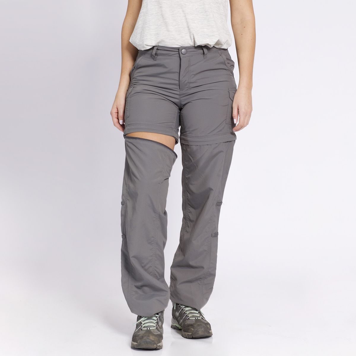 KANNU - Pantalón Desmontable Mujer Gris oscuro KANNU