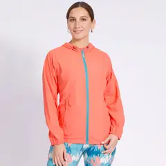 KANNU - Cortaviento Active Wind Mujer Coral