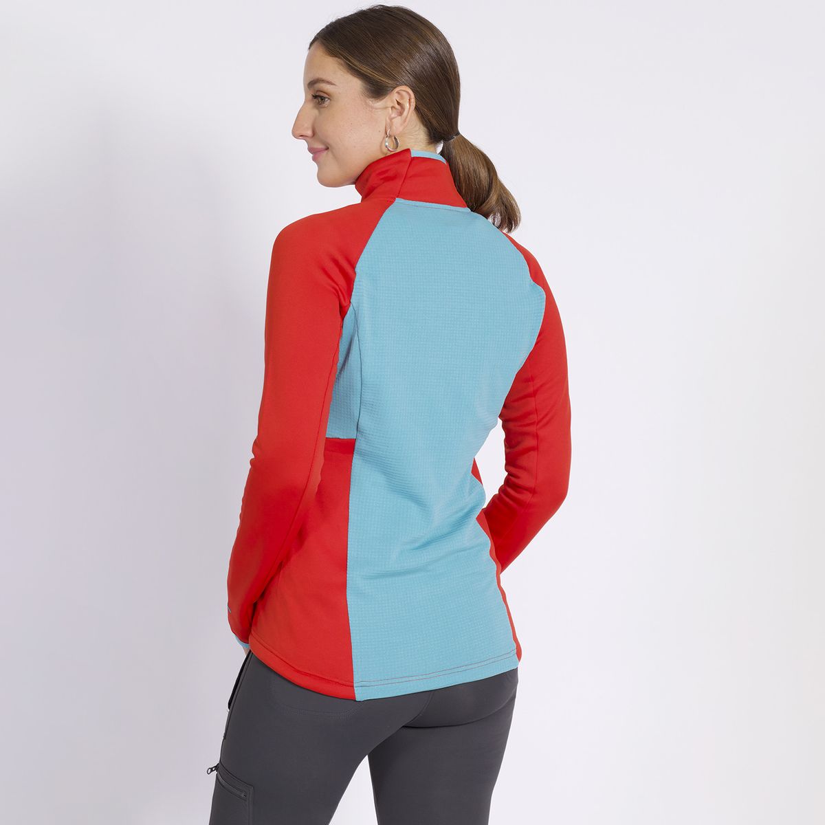 KANNU - Polar Square Renovation Full Zip Mujer Naranja KANNU