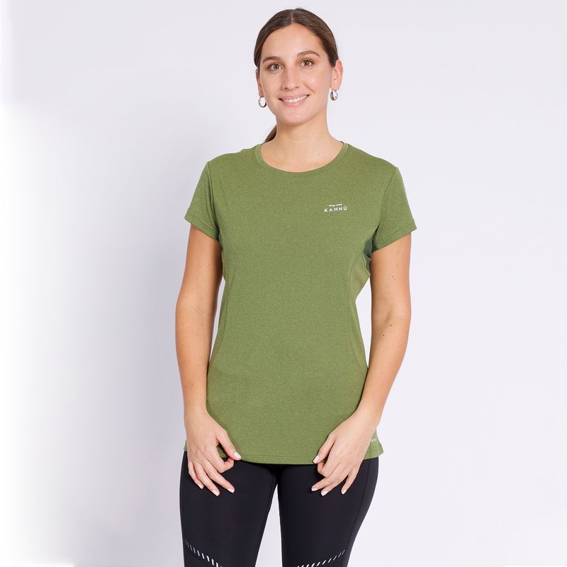 KANNU - Polera Action Active Dry Mujer Verde manzana KANNU