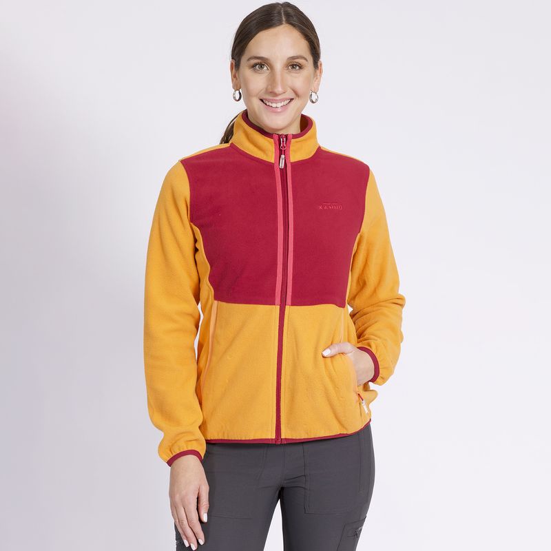KANNU - Polar Vintage Full Zipper Mujer Naranja KANNU