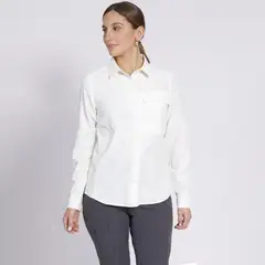 KANNU - Blusa Outdoor Mujer Insitucional Blanco