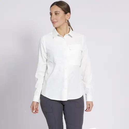 KANNU - Blusa Outdoor Mujer Insitucional Blanco